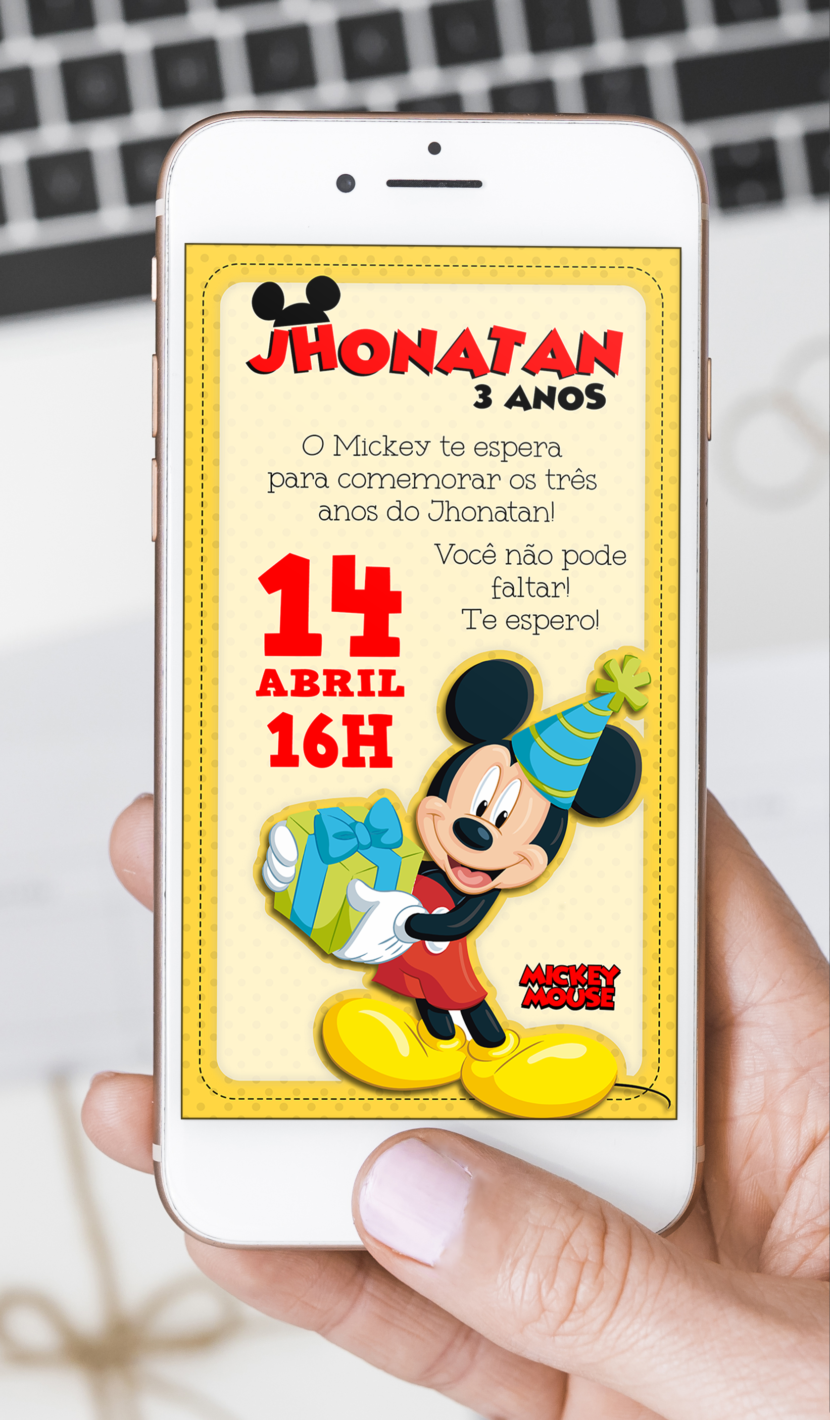 Convite de aniversario